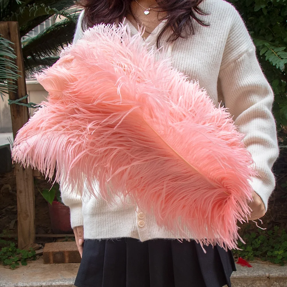 Wholesale Pink Ostrich Feathers for Crafts Wedding Party Home Table Centerpiece Carnival Ostrich Plume Bulk Feathers Decoration