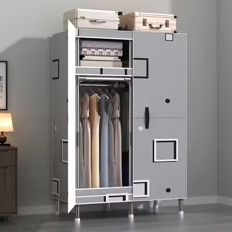 Cheap Modular Wardrobe Partitions Simple Shelf Display Cube Closet Put Together Small Small Guarda Roupa Lounge Suite Furniture