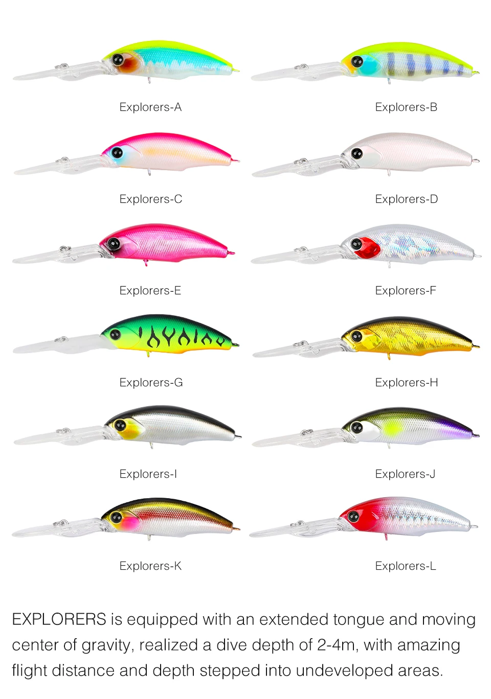 TSURINOYA 57sp Minnow Wobbler Hecht Angelköder Künstlicher Köder Harter Swimbait 57 mm 8,2 g Wobbler Professionelle Angelköder – Detail 4