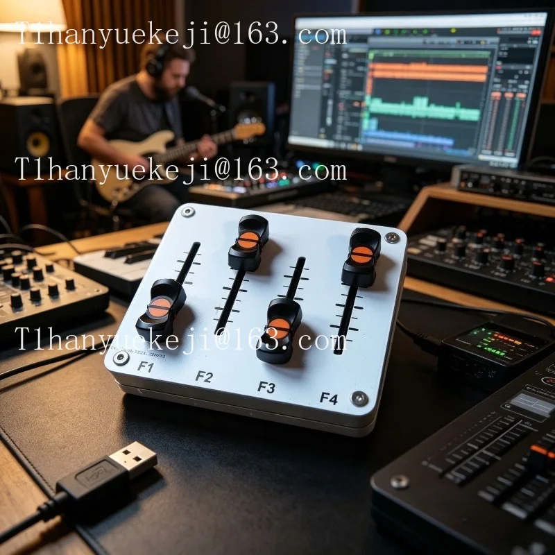 4-Way, push rod 42mm custom CC information USB interface music host software controller