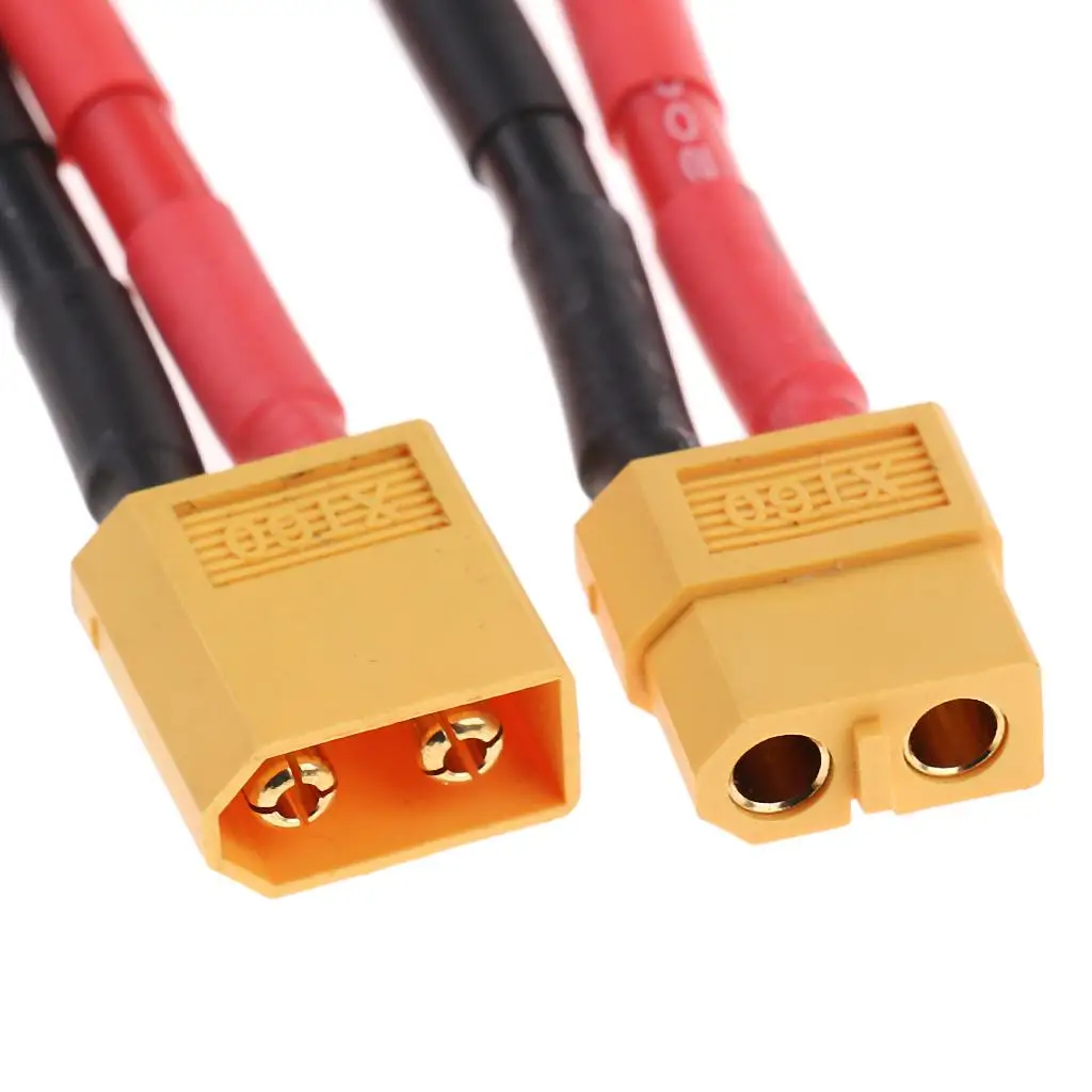 2pcs 0 to Deans Connector T Plug Adapter Male/Female RC Car Boat Battery Spare Parts