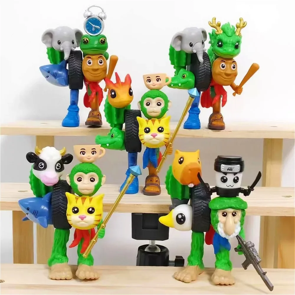 2025 Nuovo Carino Mini Fai Da Te Cervello Italiano Figurine Assemblaggio di Giocattoli Modello di Fusione Ornamenti Da Scrivania Regalo Di Compleanno Per Bambini