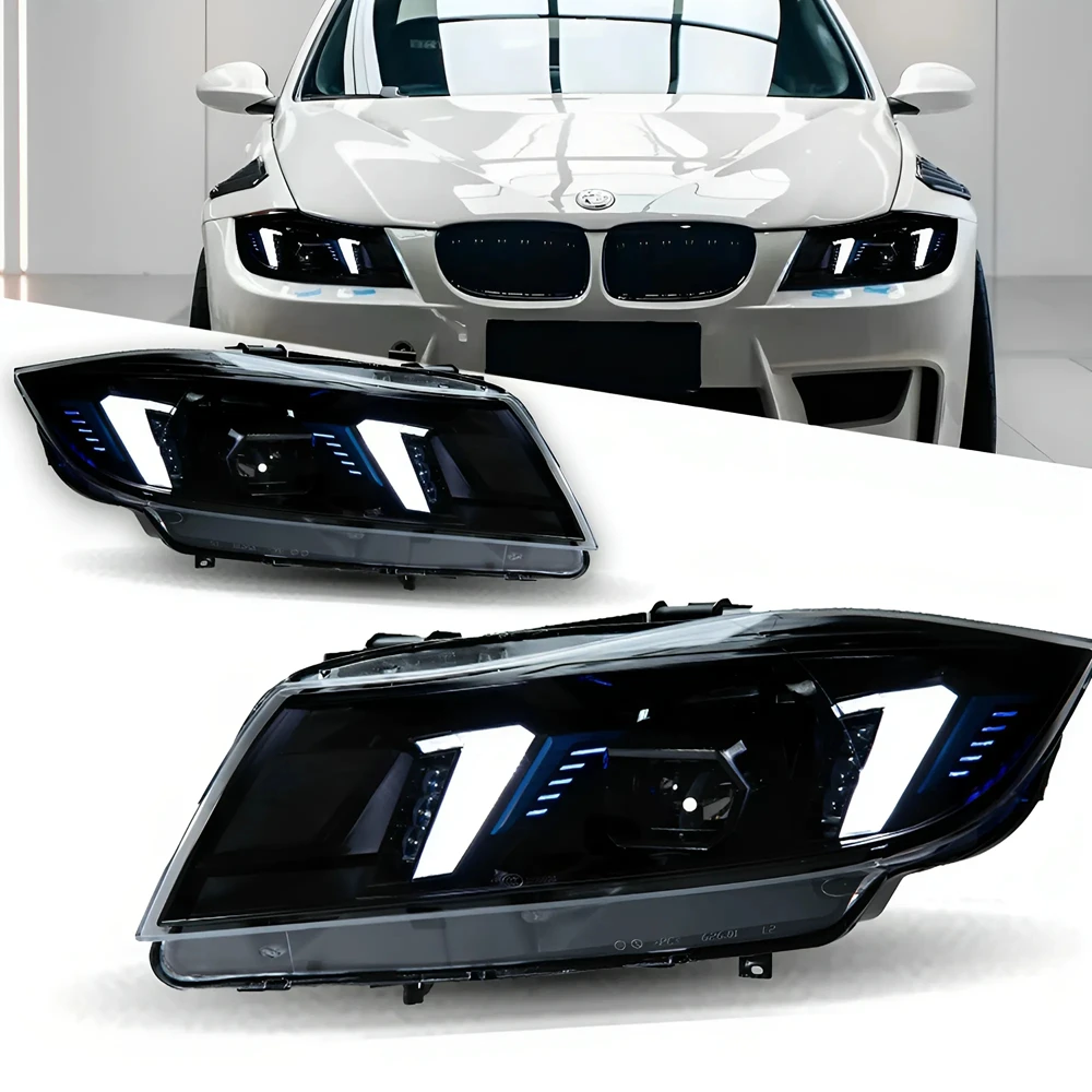 

Фара для BMW E90, светодиодные фары 2005-2012 320i 318i, фара, Стайлинг автомобиля, DRL, сигнальная линза проектора, автомобильные аксессуары
