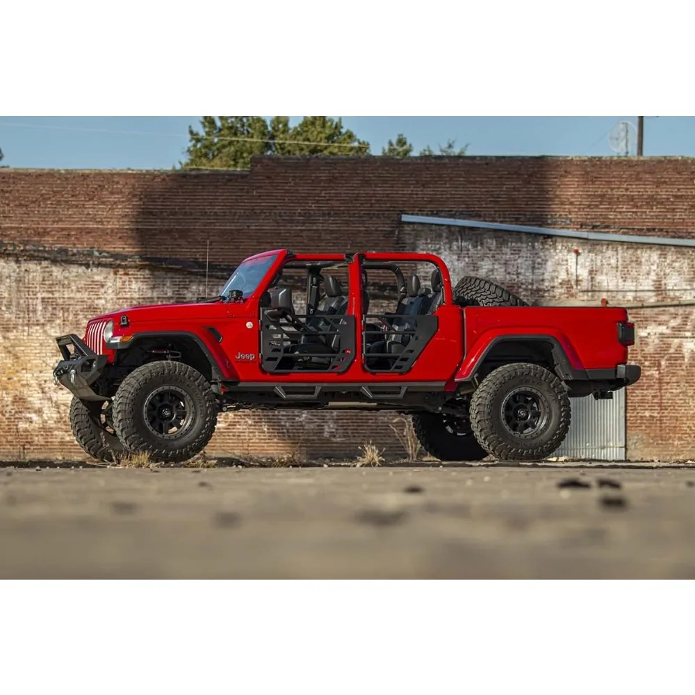 Contoured Drop Steps for Jeep Gladiator JT (2020-2025) - Flush Fit Rails with Side Steps