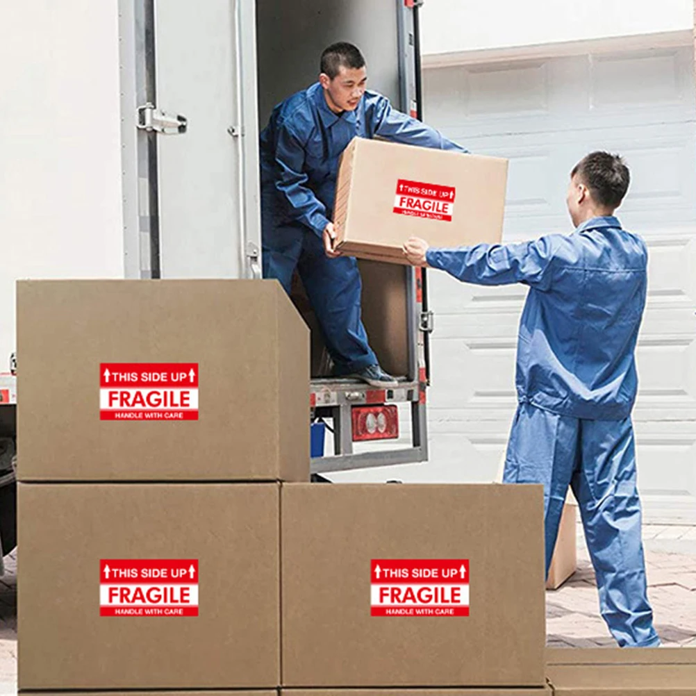 

Fragile Sticker Strong Adhesive Handle With Care Label For Moving Boxes Shipping Stickers Warehouse Office Use Peel Stick