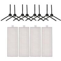 Filters Side Brushes White Filter Plastic Robot Vacuum Cleaner Sweeper Accessories Filter And Side Brush For 360 C50
