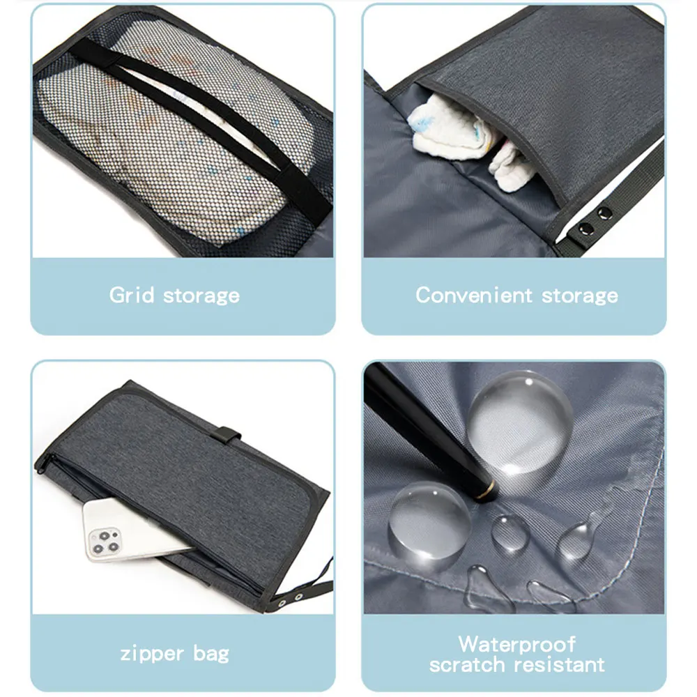 Sac pliant Portable mère femme voyage en plein air imperméable matelas à langer cadeaux multifonctionnel bébé couche organiser sac
