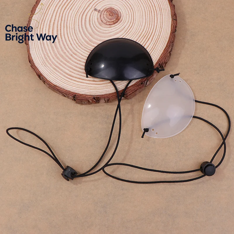 Children's Monocular Eye Goggle Patch Translucent Black Amblyopia Strabismus Correction One Eye Blindfold