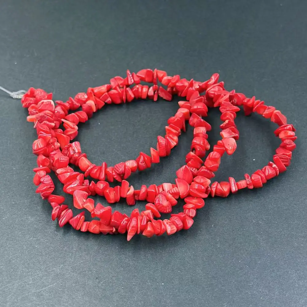 Select by Size Shape Round Drop Rice Red Natural Sea Bamboo Coral Jewelry Making Accessories DIY Beads