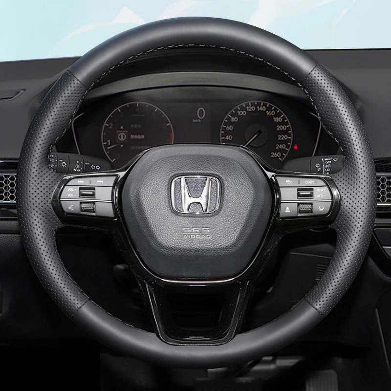 

Оплетка из микрофибры для руля автомобиля Honda Civic 11, Accord 11, CR-V, HR-V, ZRV 2023-2026, Breeze 2025, Pilot 2023