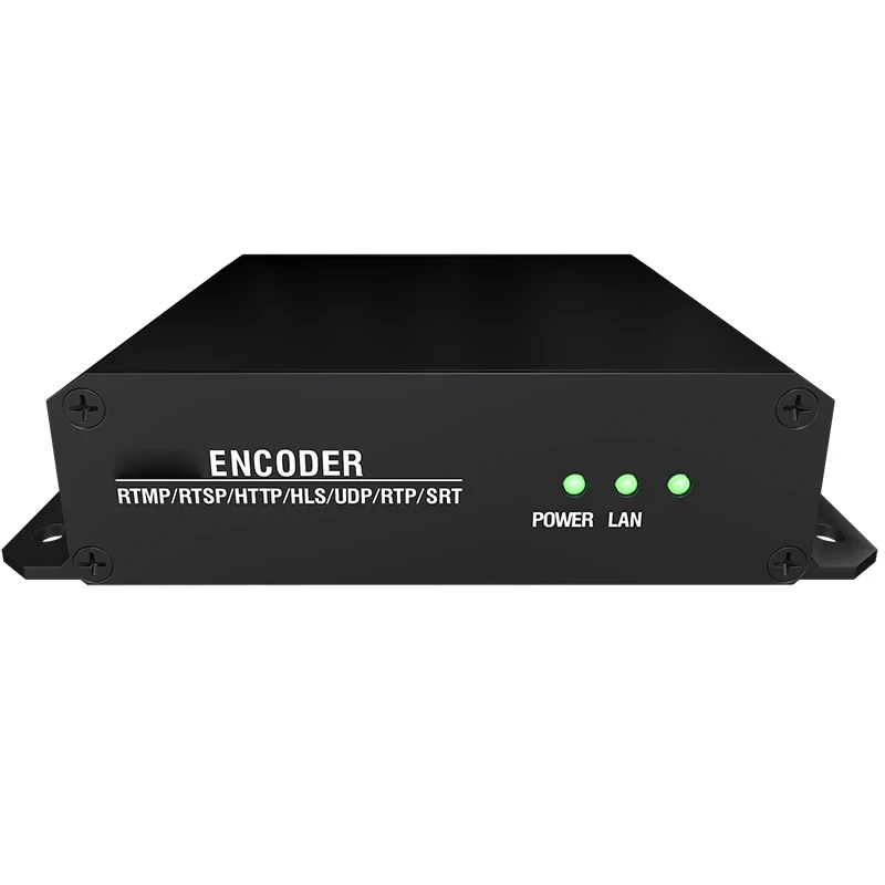 4K UHD HDMI-متوافق مع IP H.264 H.265 وسائط بث الفيديو SRT HLS RTMP UDP IPTV Encoder لـ Facebook Youtube