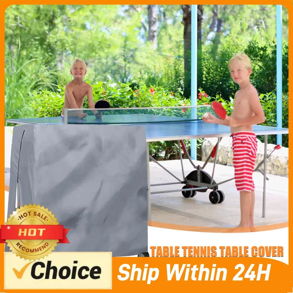 

210D Oxford Fabric Table Tennis Cover Waterproof Folding Table Tennis Table Cover Zipper Heavy Duty for Indoor Outdoor