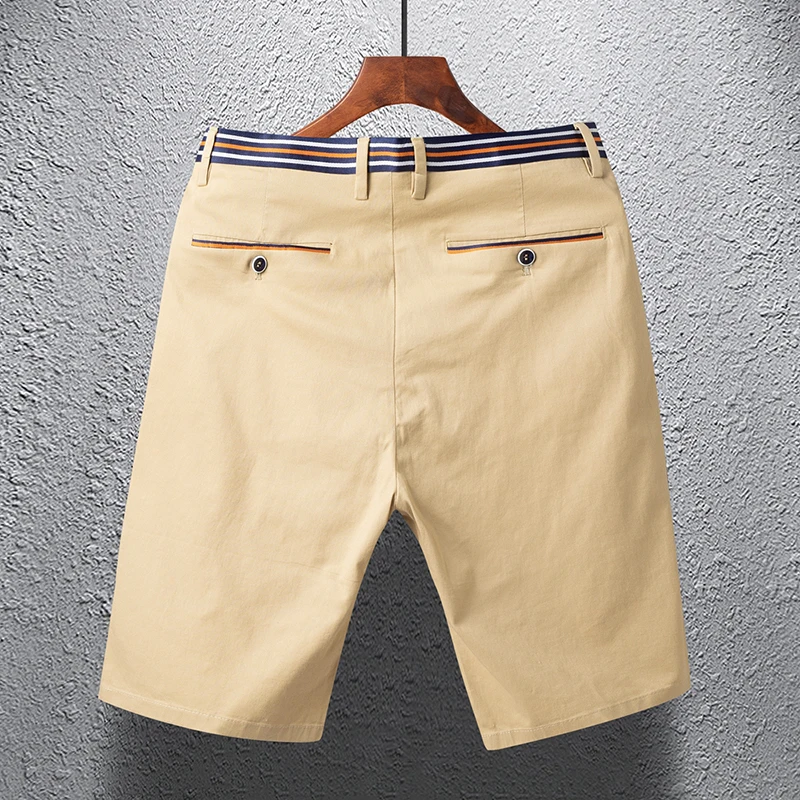 Fashion Solid Color Spliced Pockets Straight Casual Shorts Men's Clothing 2024 Summer New Loose High Waist All-match Knee Shorts