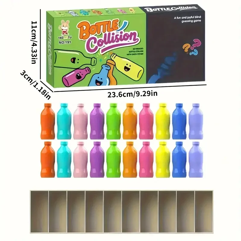 20 Color-Matching Challenging Bottle Puzzles Set Memory & Logic Training Strategy Board Games Party Halloween Christmas Gifts