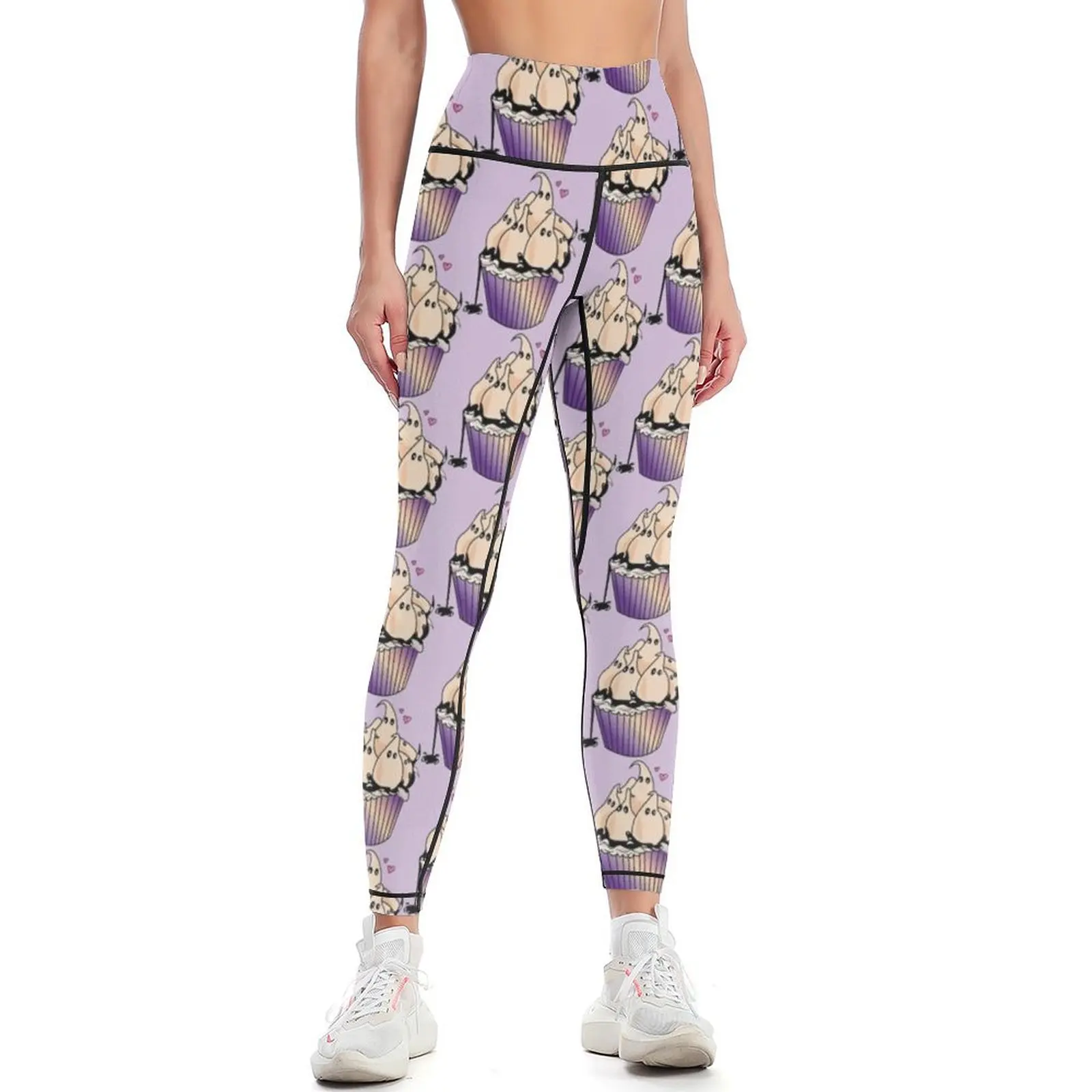 

Ghost Cupcake Leggings Fitness clothing sportswear woman gym 2024 Womens Leggings