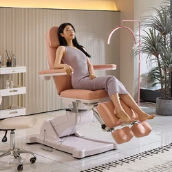 Silla de pedicura profesional, cama de remojo para terapia de pies, tatuaje, con elevación eléctrica giratoria, cama de belleza