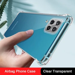 Shockproof Silicone Phone Case for Samsung Galaxy F23 F13 F62 F52 F42 F22 F12 F02S F41 5G Funda Airbag Clear Original Back Cover