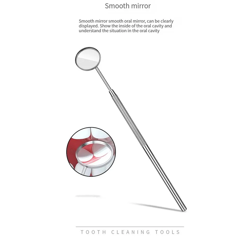 3-Piece Stainless Steel Dental Tool Set Tartar Remover Endoscope Cleaning Tooth Stains Tartar Interdental Pick Oral Care Tool