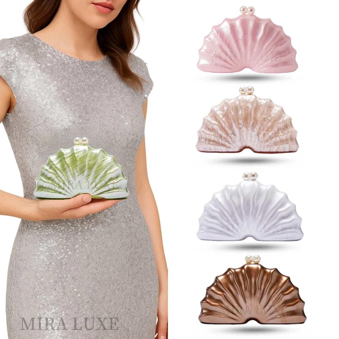 

Designer Acrylic Sector Clutch 2025 Women Bridal Gift Wedding Prom Party Evening Luxury Purse Handbag Party Clutch Lady Gift
