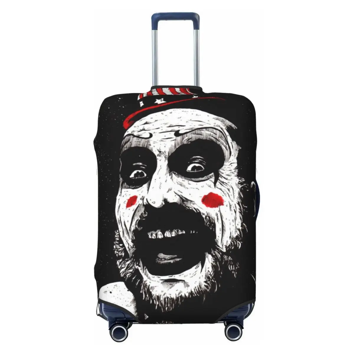 

Пользовательский убийца клоун семейный человек чехол для багажа модный забавный капитан Сполдинг чемодан защитные чехлы костюм для 18-32 дюймов