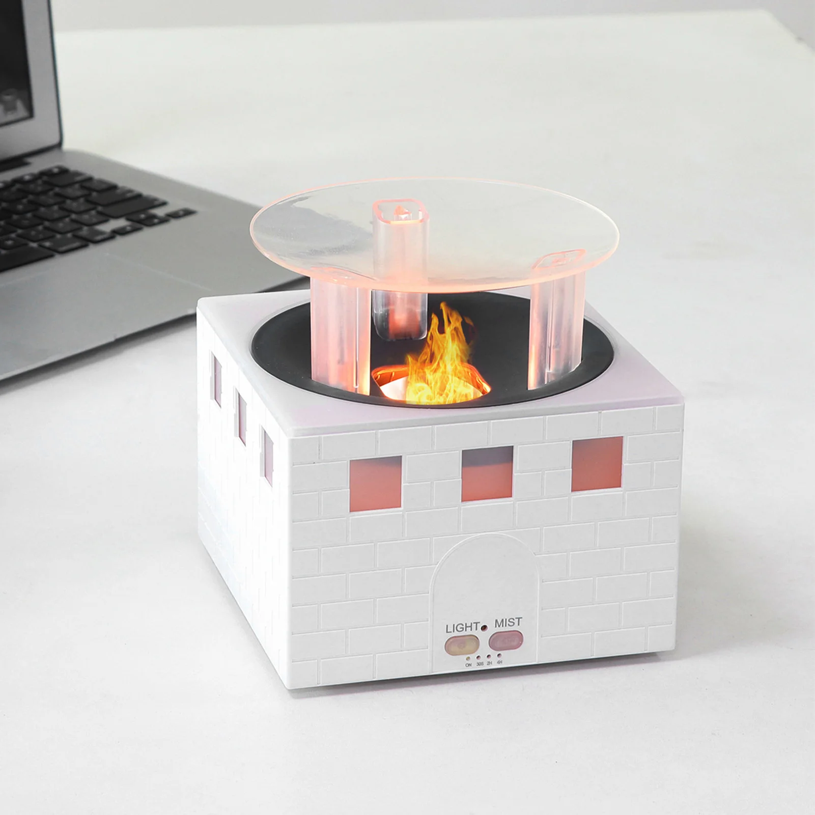 

Огненный диффузор, красочный, легкий, тихий, многофункциональный увлажнитель воздуха с дистанционным управлением для работы во сне, медитации, 400 мл