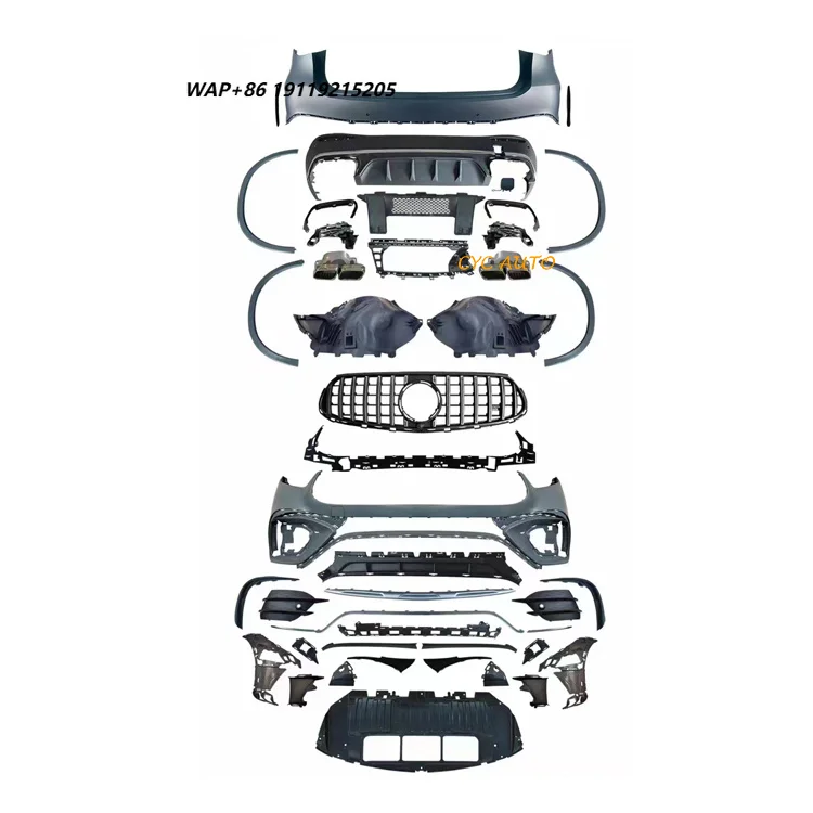 Bodykit Conversion With Front &Rear Bumper Grille Body Kit for   X254 GLC Normal Style Upgrade to GLC63S Bodykit