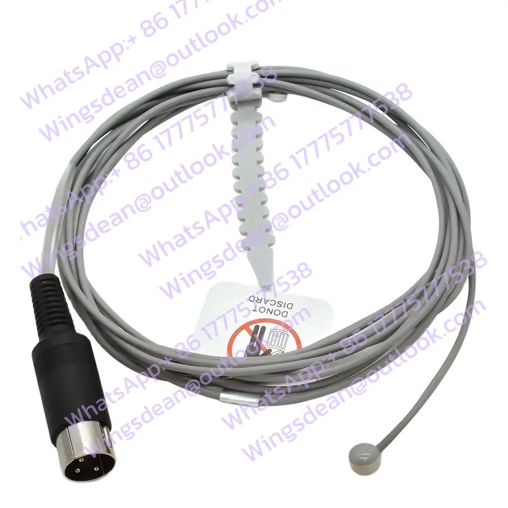 Venta caliente de una pieza Medix DIR-10 3 pines 3 metros Compatible con Sensor de sonda reutilizable de temperatura de la piel pediátrica con alta calidad