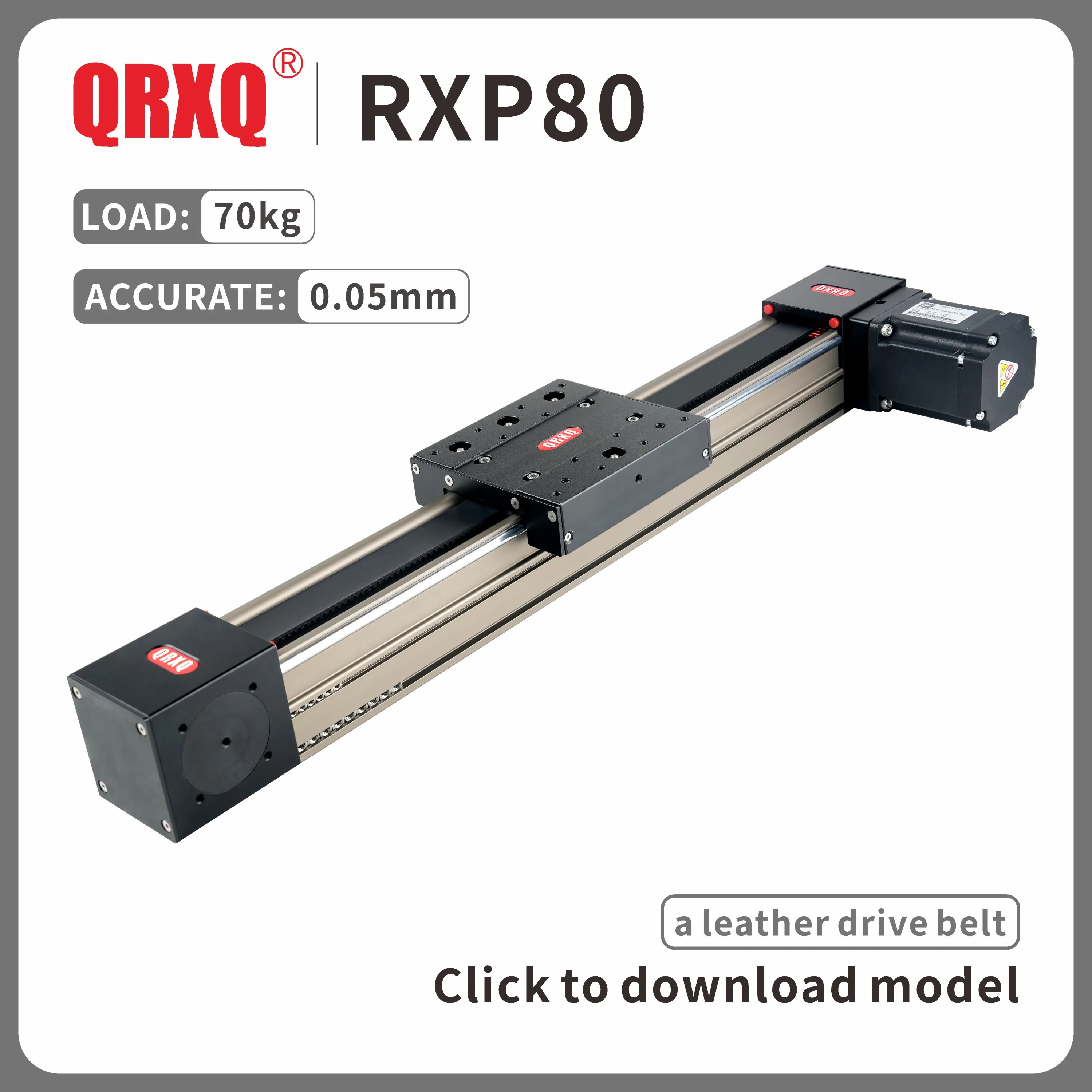 RXP80 Precision Linear Guide Electric Slide Including Stepper Motor Horizontal Load 60kg 3D Printer Accessories Grinder Rail