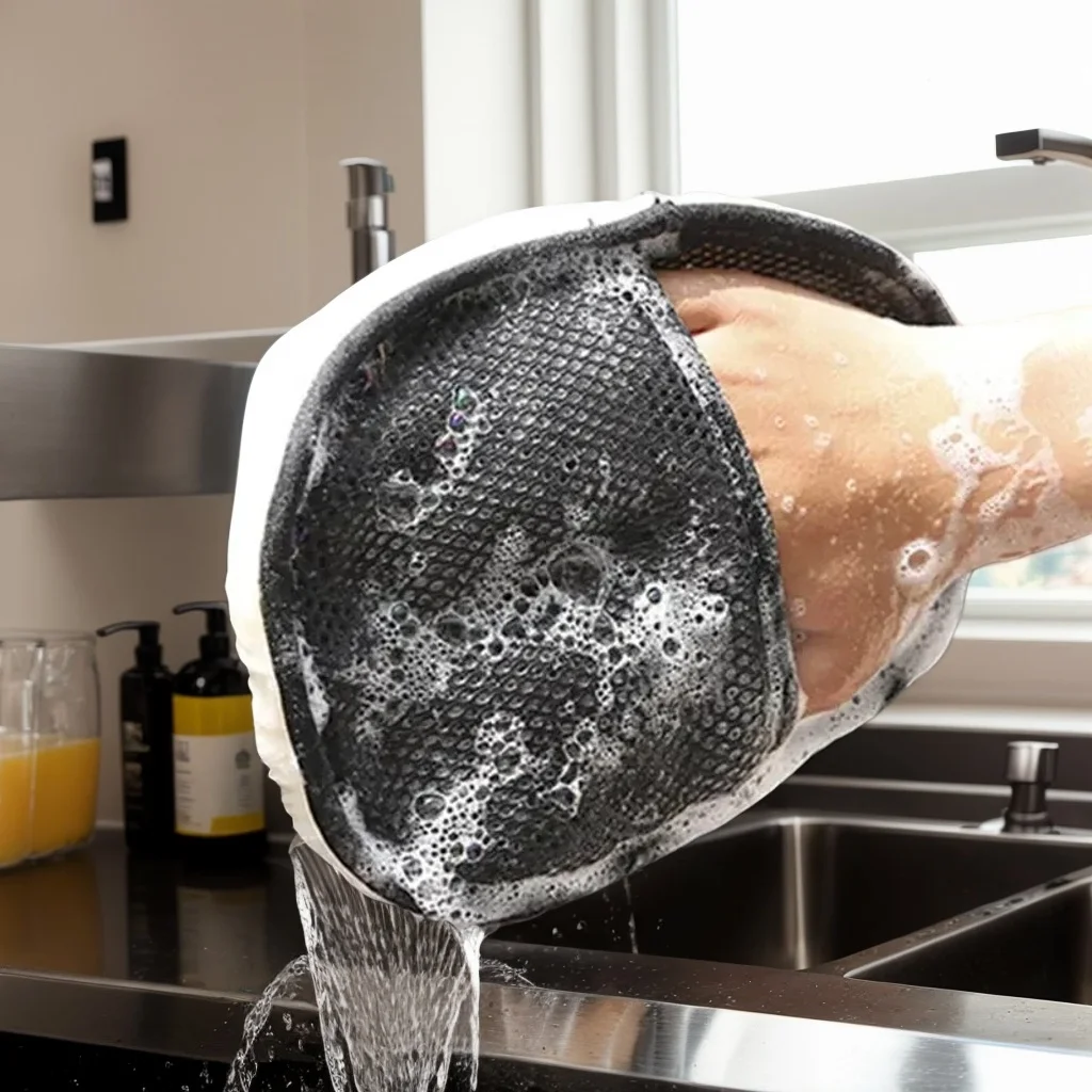 

Утолщенные шерстяные перчатки для мытья автомобиля на флисовой подкладке — щетка для чистки автомобилей, мотоциклов и ухода за автомобилями