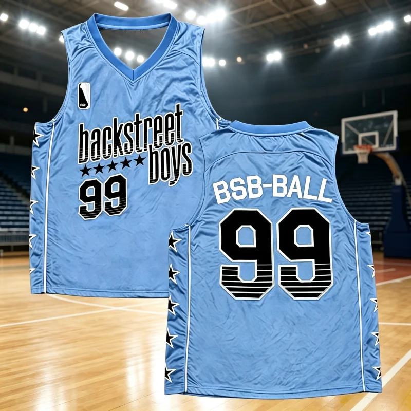 Backstreet Boys Into The Millennium Tour BSB-BALL 2026 Neues Basketballtrikot für Männer und Frauen, atmungsaktive, schnelltrocknende Weste, Familien- und Kinder-T-Shirts – Detail 2