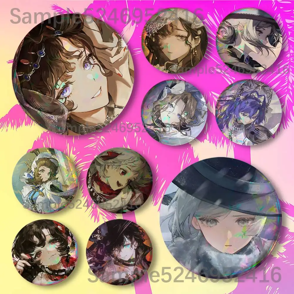R-Reverse 1999 Game New Badge Round Brooch Tinplate Figure Icon DIY Clothing Accessories Collectible Gifts Badges