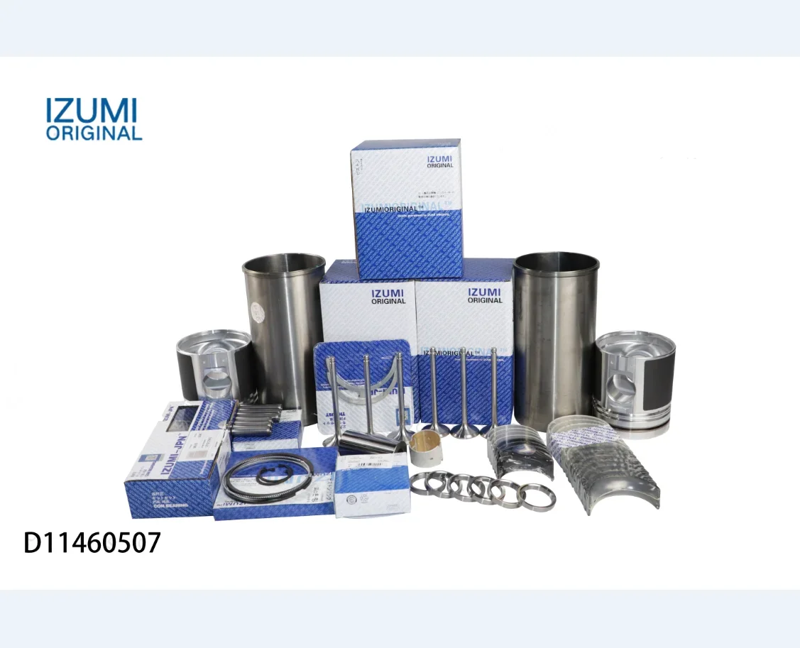 IZUMI ORIGINAL Engine rebuild kit DB58 DE08 D1146 D2366 DE12 Cylinder Liner Kit for DOOSAN DAEWOO Excavator Parts