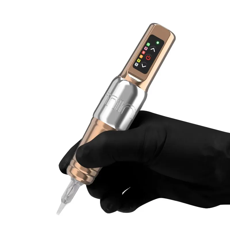 durable Commercial Mini Rotary, Semi-Digital Permanent Makeup Eyebrow Coreless Motor Wireless Tattoo Machine