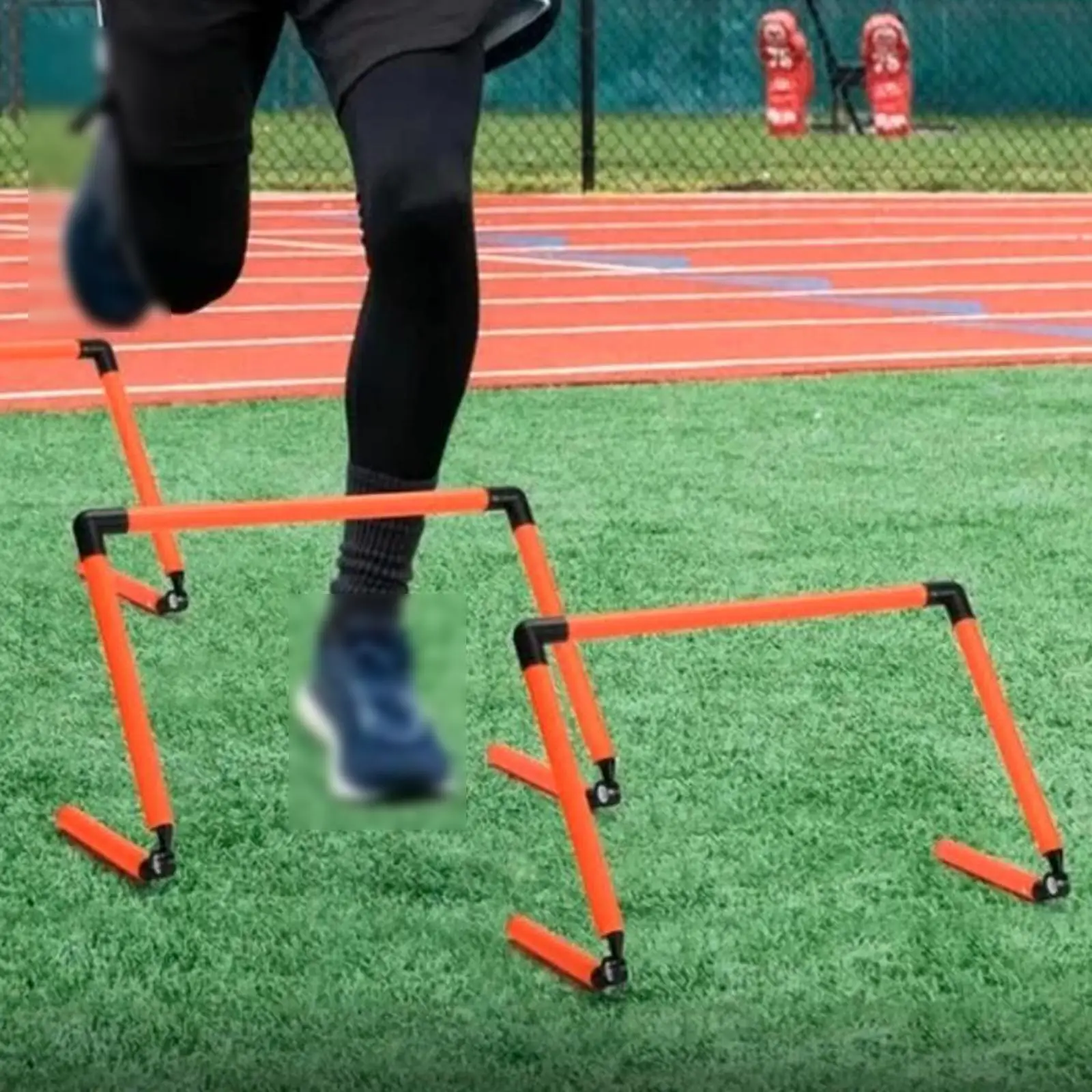 

2 Pieces Sports Agility Hurdles Speed Hurdles Adjustable Angles Agility Speed Training Equipments for Track Field Athletes