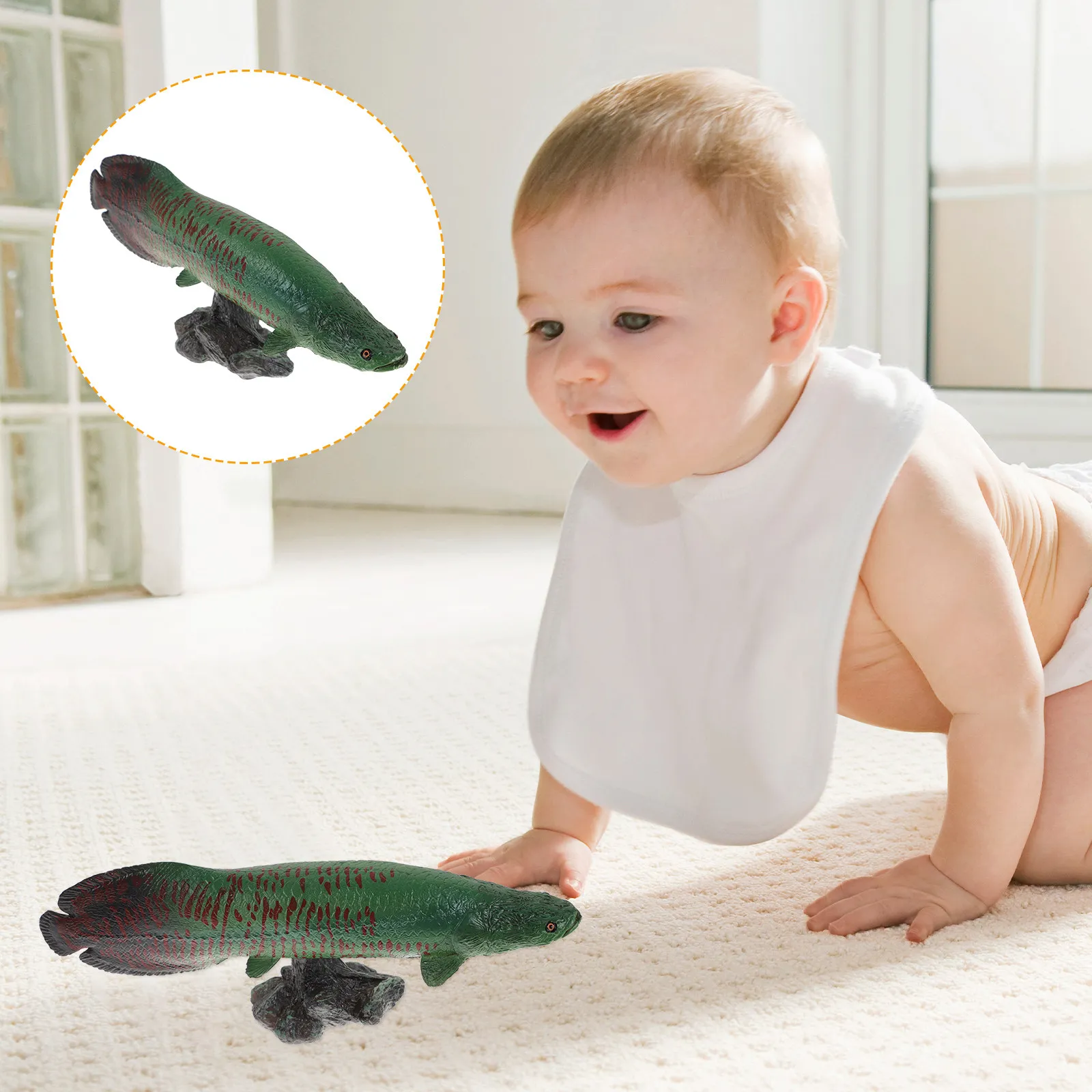 Adorable Marine Fish Figures for Educational Cognitive Play Realistic Detail Desktop Decor Home Art Accessory Small Sea