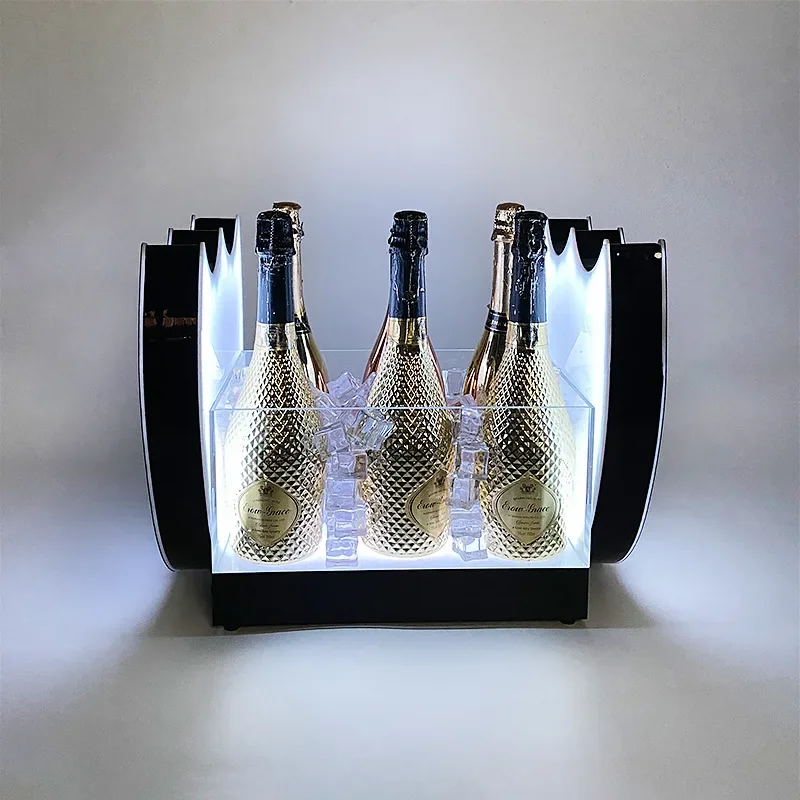 Acrylic shield ice ktv commercial large beer bar ice high-grade transparent wine on wine bucket