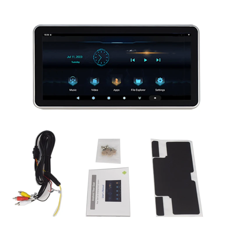 سيارة مقعد التلفزيون LC300 سيارة مسند الرأس بالجملة لاند كروزر مسند الرأس 12.3 "مسند الرأس أندرويد العرض #6