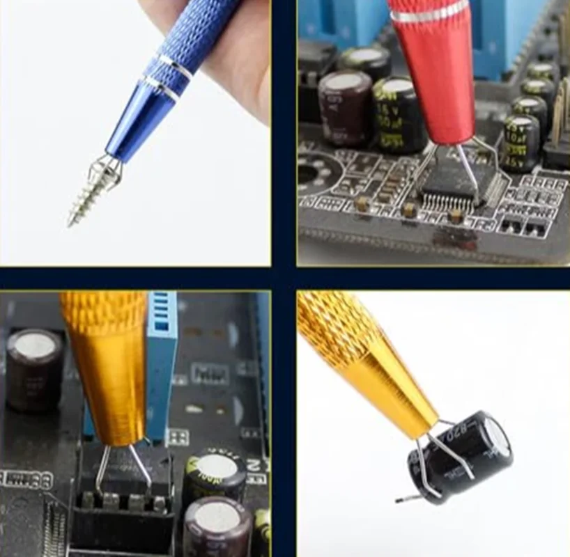 Component Grabber Four Claw Electronic Component IC BGA Chip Gripper Extractor Screw Picker Pick Up Pen Jewelry Repair Hand tool