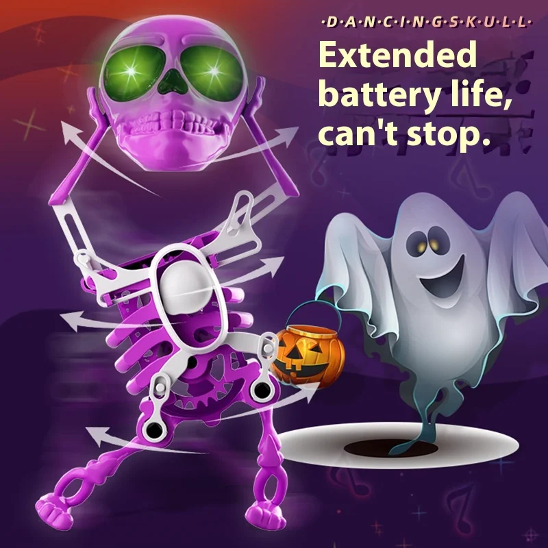 Squelette imprimé en 3D pour personnes dansant, jouet à ressort principal oscillant, nouveauté, petits ornements amusants pour les fêtes d'Internet, tendance des célébrités