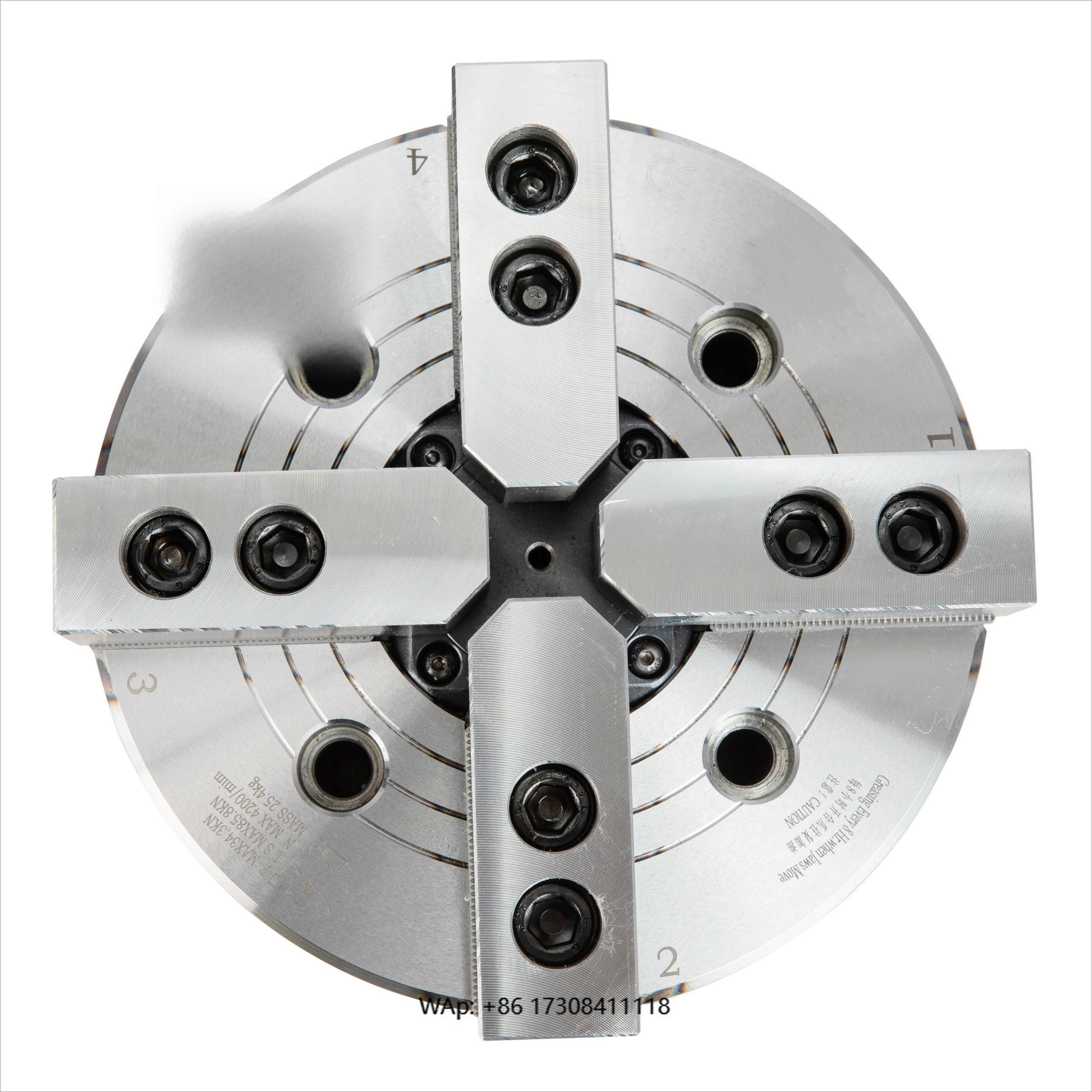 

KT06-4 4-Jaw Hydraulic Hollow Chuck Steel 3 Jaw Drill Chuck with Soft Jaws