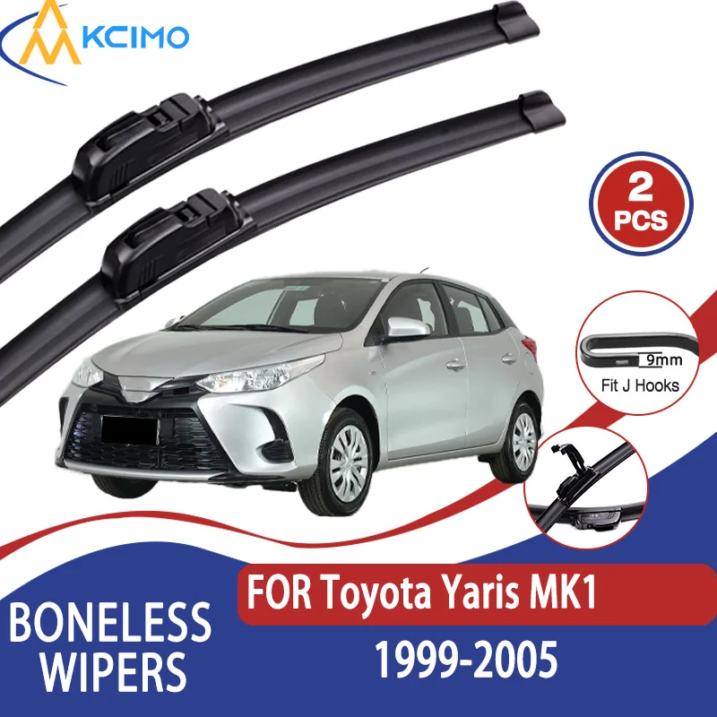 

Для Toyota Yaris MK1 1999-2005 автомобильный дворник U-типа мягкий резиновый стеклоочиститель без костей HD тихий прочный автомобильный дворник 21 "+ 14"