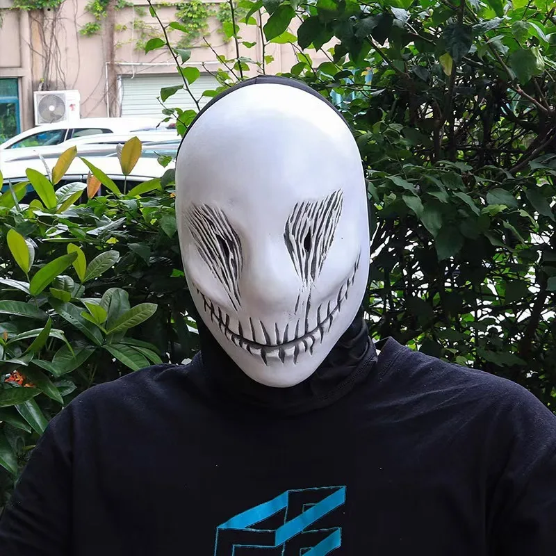 Halloween Ghost Latex Mask Makeup Ball Party Horror Headset Cosplay Performance Costume Props Makeup Ball Headset