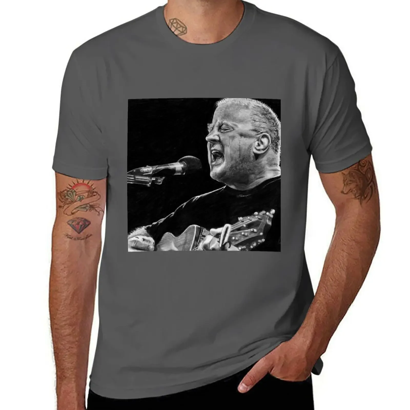 

Christy Moore Acrylic Block T-shirt funnys boys whites plus size tops summer tops mens graphic t-shirts