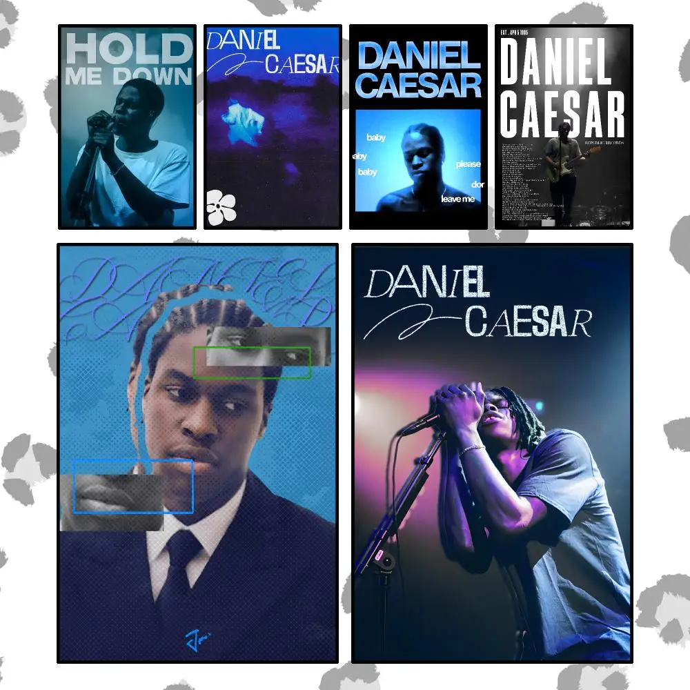 Music Soul Daniel Caesar Poster Wall Art Poster Waterproof PP Print Peel And Stick Removable Self Adhesive Home Decor