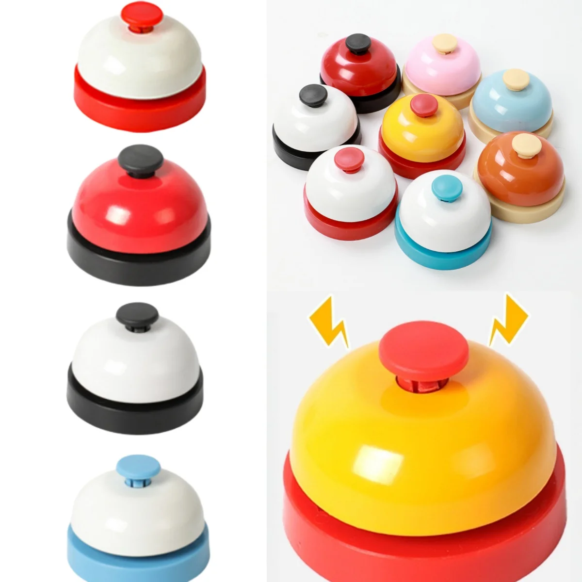 Hand Pressing Bell Classroom Supplies Quick Response Bell Hotel Counter Reception Service Bell Kitchen Restaurant Bar Call Bell