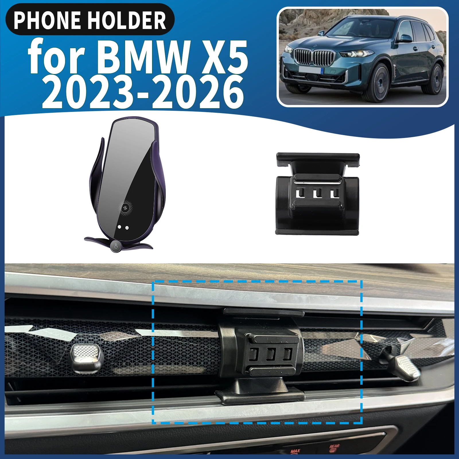 

fit for BMW X5 2023 2024 2025 2026 Car Phone Holder Mount Vehicle-Specific GPS Navigation Easy Installation accessoires