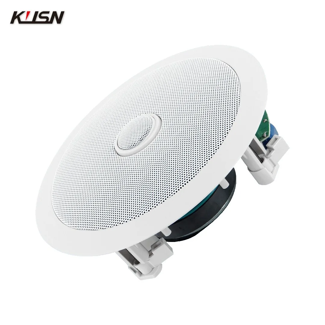 8 Inch Adjustable Angle Ceiling Speakers 40W 100V Ultra-Thin Powered Speaker In Ceiling Mounted Pa Sound System For Amplifier
