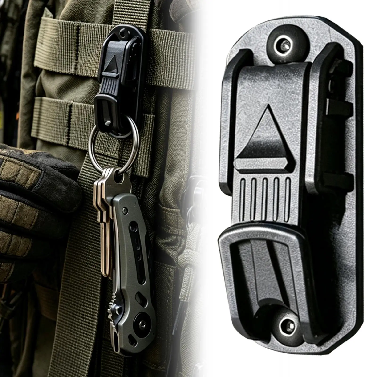 Multifunctional Backpack Belt Clip Heavy-Duty Holder Hook Key Clip For Belt For Rescue Survival Outdoor Camping Hiking