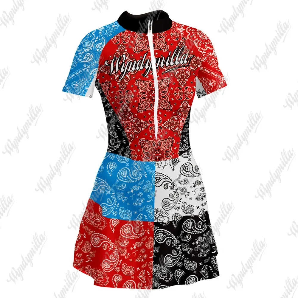 wyndymilla-women's-short-sleeves-little-suit-macaquinho-feminino-saia-bike-flor-outdoor-ride-a-bicycle-printing-lycra-dress
