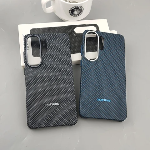 Чехол из карбона для беспроводной зарядки MagSafe для Samsung Galaxy S25 S26 Ultra S25Ultra S26U, жесткий защитный чехол для телефона